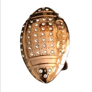 Mens Collectible NEW Bronze Gold Color Football Belt Buckle